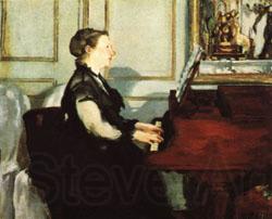 Edouard Manet Mme.Manet at the Piano France oil painting art